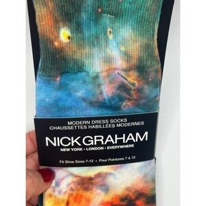 Nick Graham Galaxy Modern Dress Socks Fit Shoe Sizes 7-12 New with Tags‎